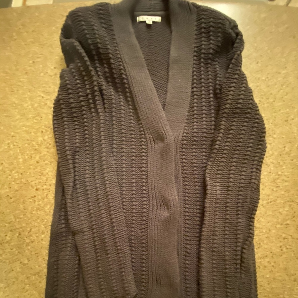 CABI cable knit duster, M